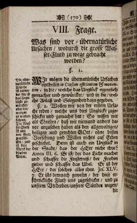 VIII. Frage.