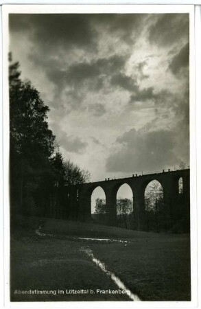 Lützeltal. Viadukt im Lützeltal - Abendstimmung