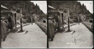 Lokomotive der Zahnradbahn zum Mont Revard am Bahnhof Pré-Japert