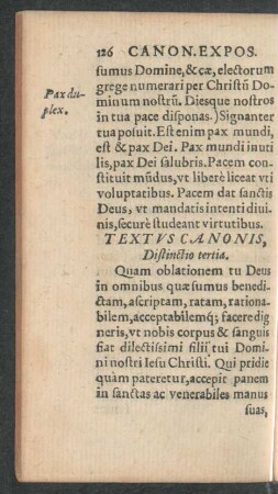 Textus Canonis, Distinctio tertia.