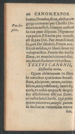 Textus Canonis, Distinctio tertia.
