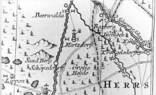 Boxberg/O.L.. Oberlausitzkarte, Schenk, 1759
