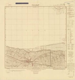 2119 (alte Nr.: 736) Otterndorf, Meßtischblatt (4cm - Karte)