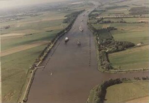 Weiche Oldenbüttel am Nord-Ostsee-Kanal, 1985