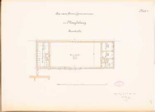 Domgymnasium, Magdeburg: Turnhalle: Grundriss