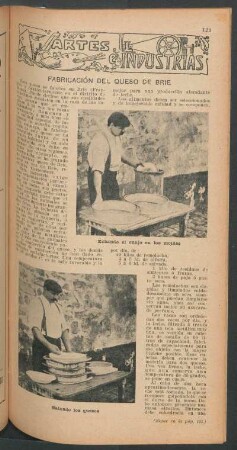 Fabricación del queso de Brie : Artes e industrías