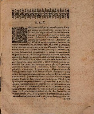 Diss. de origine animae rationalis in generatione hominis Melchioris Zeidleri
