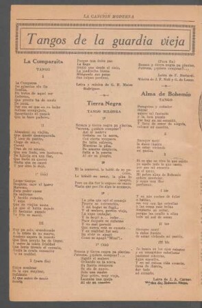 Tangos de la guardia vieja