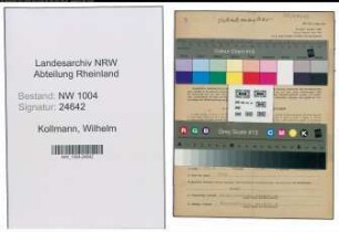 Entnazifizierung Wilhelm Kollmann , geb. 01.10.1907 (Schuhmacher)
