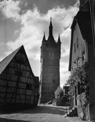 Bad Wimpfen. Kaiserpfalz. Blauer Turm (nach 1217, Aufstockung 1848)