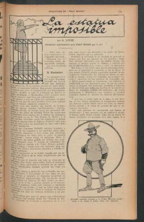 La estatua imposible - (Continuación) : Folletines de "Fray Mocho" - (Traducido expresamente para Fray Mocho por J. O. )
