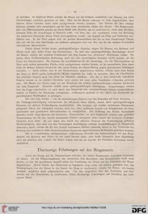 Thurmartige Erhebungen auf den Ringmauern
