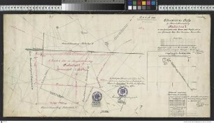Situationsriss der Braunkohlenmutung"Hubertus 1"bei Behle Krs. Czarnikau