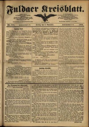 Ausgabe vom Freitag, den 03. November 1905.