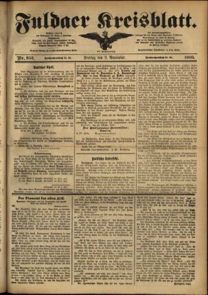 Ausgabe vom Freitag, den 03. November 1905.