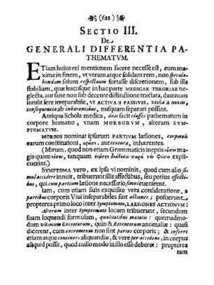 Sectio III. De Generali Differentia Pathematvm.