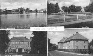 Kreba-Neudorf-Kreba. Hammerteich u.a. Ansichten, Ansichtskarte