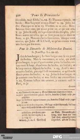Pour le Dimanche de Misericordias Domini