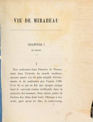Vie de Mirabeau
