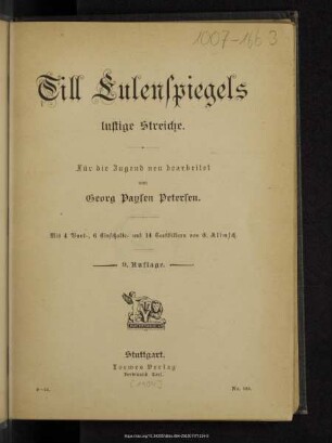 Till Eulenspiegels lustige Streiche