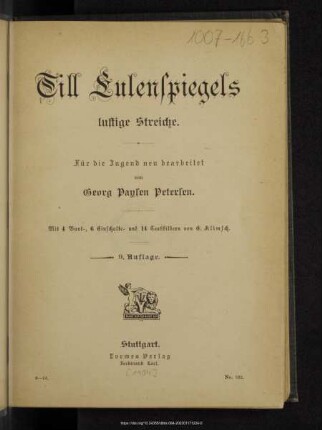 Till Eulenspiegels lustige Streiche
