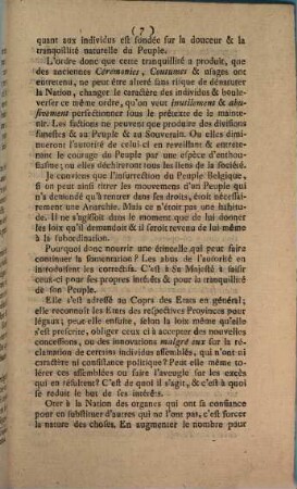 Les Vrais intéréts de sa Majesté, abolition de tout systême perturbateur