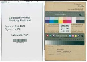 Entnazifizierung Kurt Dreikauss , geb. 06.12.1905 (Architekt)