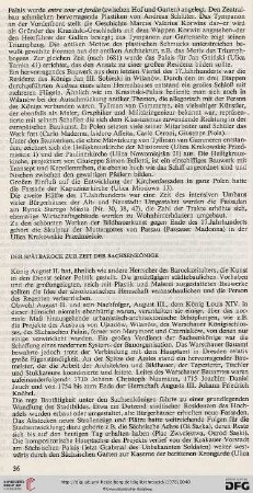 Der Spätbarock zur Zeit der Sachsenkönige