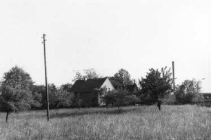 Ortrand. Ehem. Heidemühle rechts vom Ortsausgang nach Böhla / Naundorf