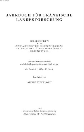 Jahrbuch für fränkische Landesforschung, 70,[a]