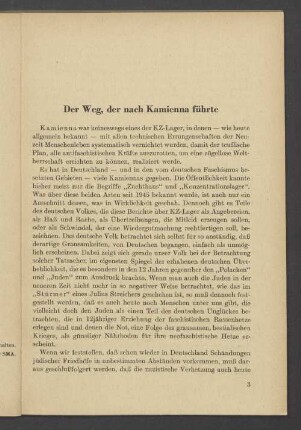 Der Weg, der nach Kamienna führte
