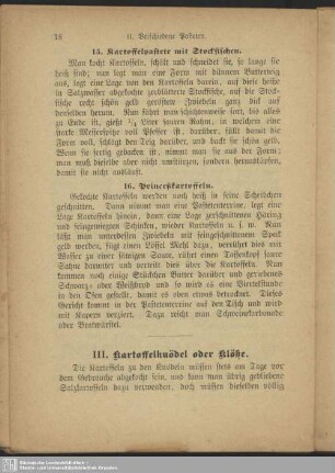 III. Kartoffelknödel oder Klöße
