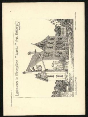 Landhaus in Wiederitzsch bei Leipzig