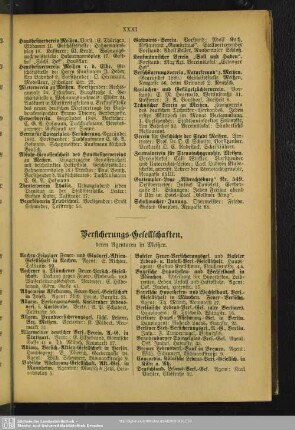 Versicherungs-Gesellschaften