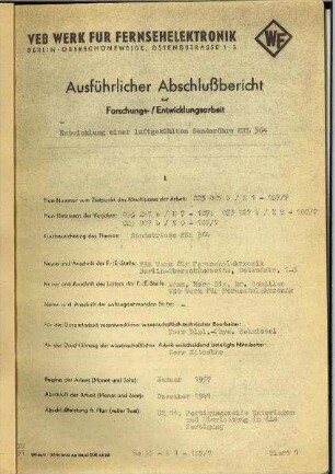 Luftgekühlte Senderöhre (SRL 364)