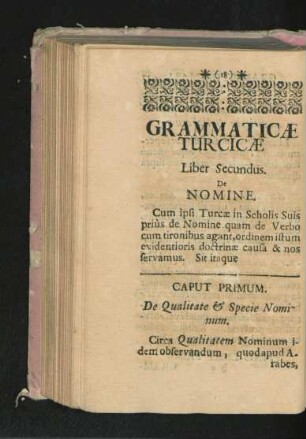 Liber Secundus. De Nomine.