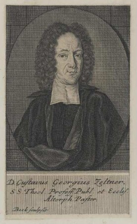 Bildnis des Gustavus Georgius Zeltner