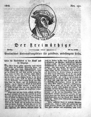 Nro. 151, Freitag, den 29. Julius 1808
