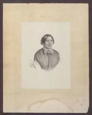 Porträt (Brustbild) einer unbekannten Frau