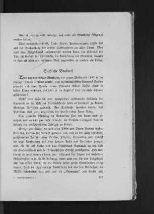 Sachliche Baukunst