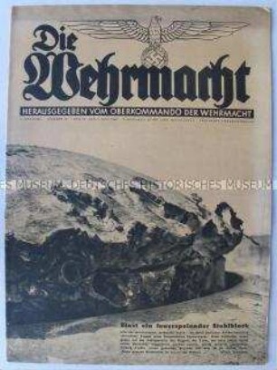 Militärische Fachzeitschrift "Die Wehrmacht" u.a. über den Krieg in Frankreich