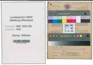 Entnazifizierung Wilhelm Zerres , geb. 16.08.1893 (Bauunternehmer)