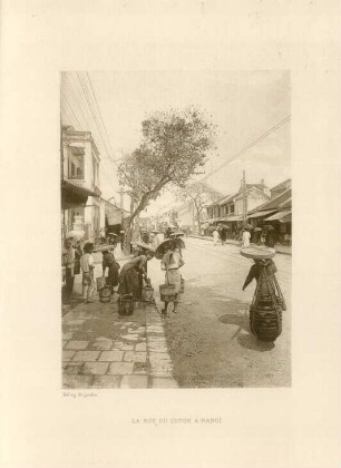 La rue du coton, à Hanoi