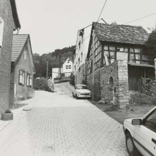 Jena-Ziegenhain. Turmgasse. Blick nach Nordnordwest