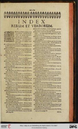 Index rerum et verborum