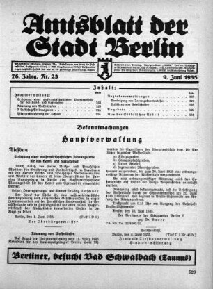 1935,23: Nr. 23, 9. Juni 1935