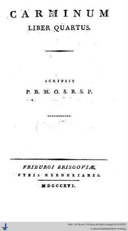 Liber 4: Carminum