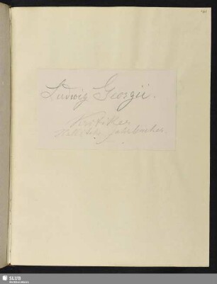Nr. 128-133. Georgii, Ludwig