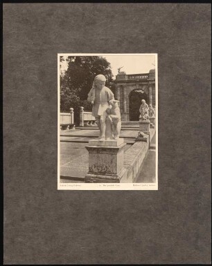 Märchenbrunnen, Berlin-Friedrichshain: Tafel 15: Skulptur Der gestiefelte Kater (aus: Max Osborn, Der Märchenbrunnen am Friedrichshain zu Berlin)