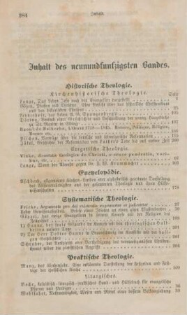 284-286 Inhaltsverzeichnis